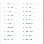 Grade 5 Multiplication Worksheets For Fifth Grade Multiplication Worksheets
