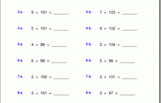 Grade 5 Multiplication Worksheets in Multiplication Worksheet 5th Grade