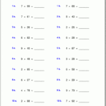 Grade 5 Multiplication Worksheets Inside 1 5 Multiplication Worksheet