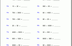 Grade 5 Multiplication Worksheets pertaining to Large Number Multiplication Worksheets
