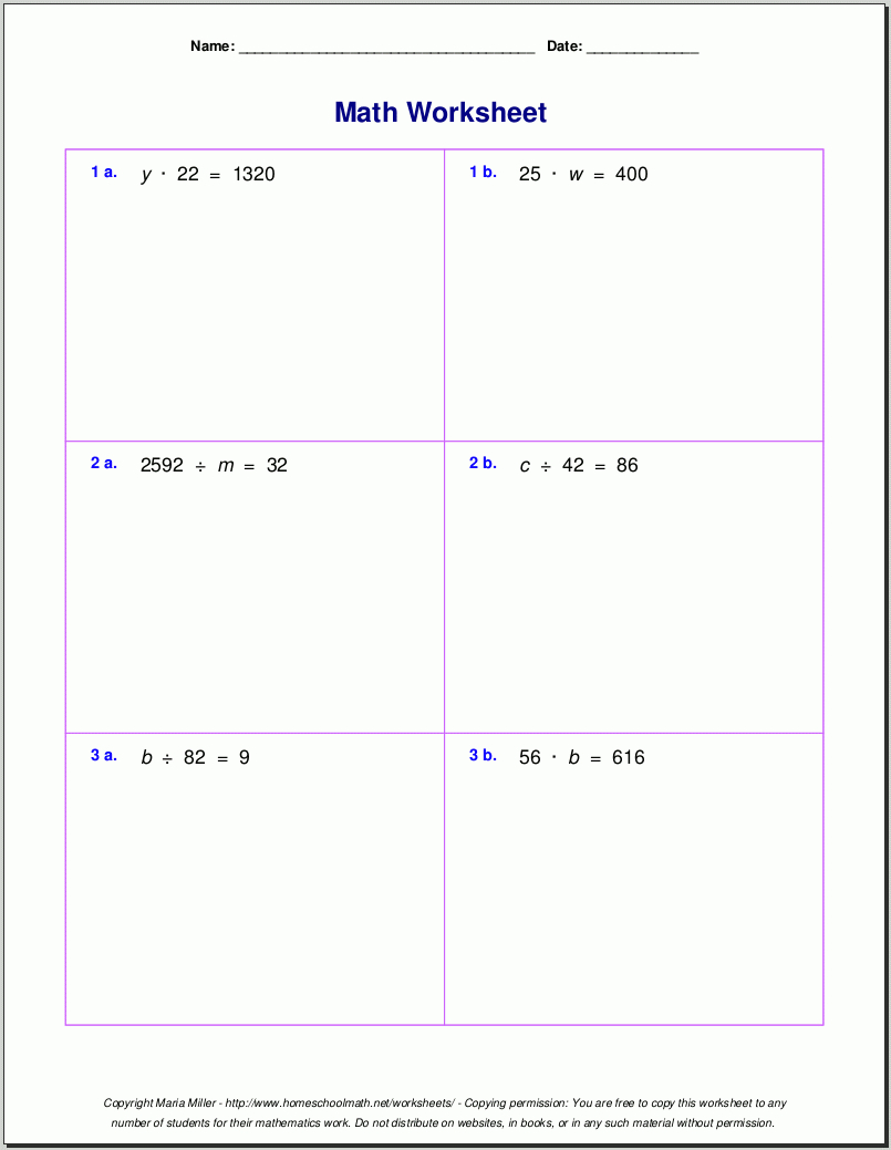 Grade 5 Multiplication Worksheets pertaining to Multiplication and Division Worksheets Grade 5