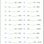 Grade 5 Multiplication Worksheets With 5Th Grade Multiplication And Division Worksheets