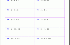 Grade 5 Multiplication Worksheets with Solving Equations Using Multiplication And Division Worksheet