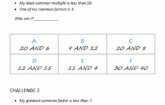 Greatest Common Factor Worksheet Page pertaining to Least Common Multiple Greatest Common Factor Worksheet
