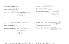 Homework Solutions: Polynomials &amp; Complex Zeros (Hw 1.5) - Studocu pertaining to Zeros And Multiplicity Worksheet Answers