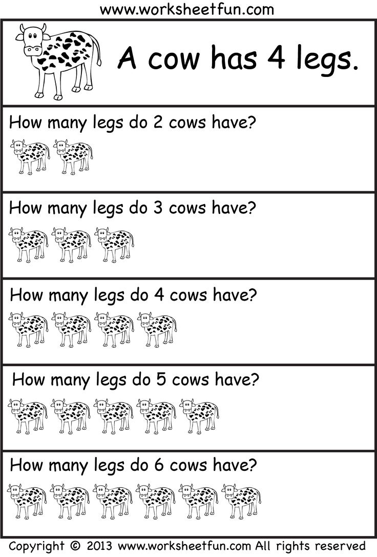 How Many Legs ? – Picture Word Problems – Repeated Addition pertaining to Multiplication Story Problems Worksheets