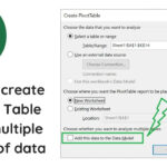 How To Create A Pivot Table From Multiple Sheets Of Data Throughout Pivot Table From Multiple Worksheets