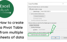 How To Create A Pivot Table From Multiple Sheets Of Data with regard to Create Pivot Table From Multiple Worksheets