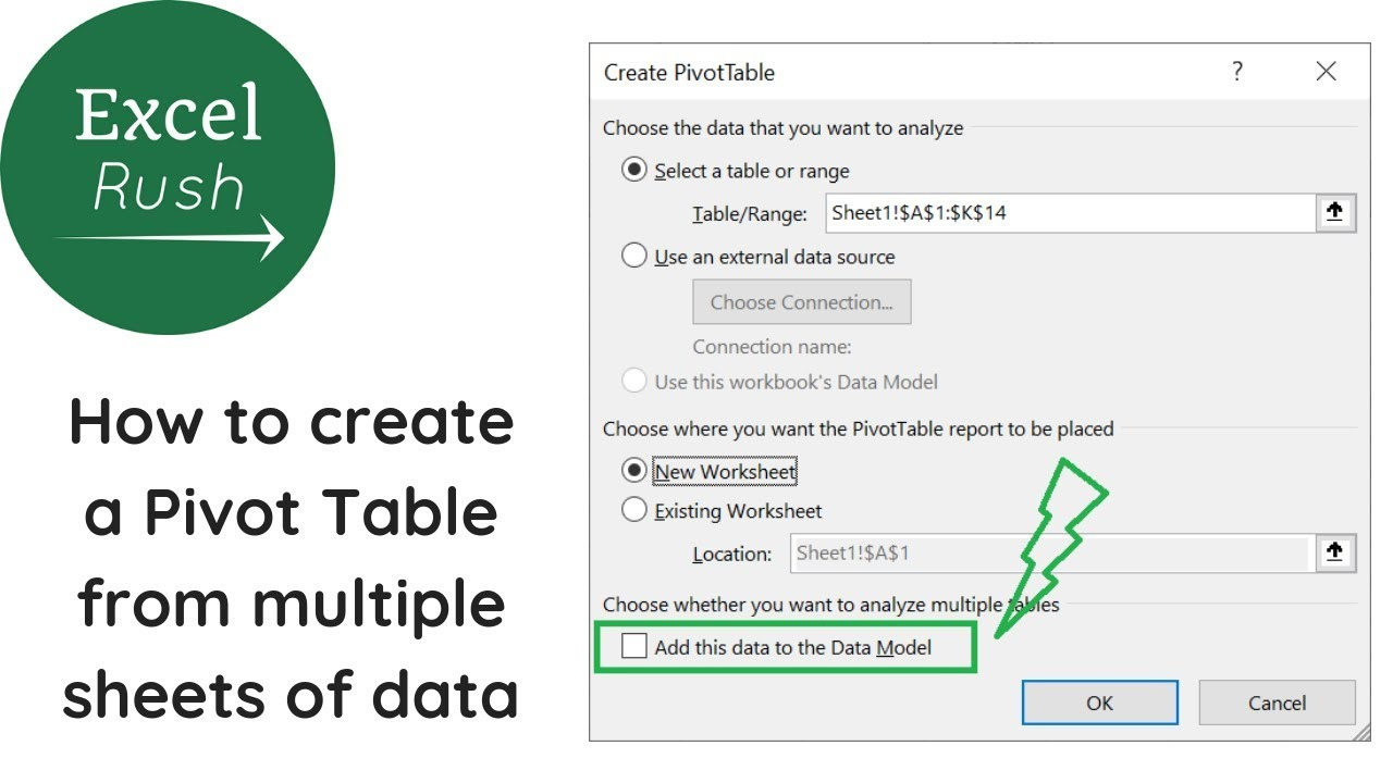 How To Create A Pivot Table From Multiple Sheets Of Data with regard to Create Pivot Table From Multiple Worksheets