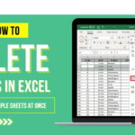 How To Delete Sheets In Excel: Deleting Multiple Sheets At Once Regarding How To Delete Multiple Worksheets