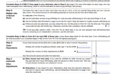 How To Fill Out A Form W-4 (2024 Edition) regarding Two Earners Multiple Jobs Worksheet