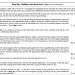 How To Fill Out The New W 4 Form   Arrow Advisors Regarding Multiple Jobs Worksheet On Page 3