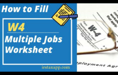 How To Fill W4 Multiple Worksheet? inside Multiple Jobs Worksheet Explained