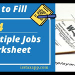 How To Fill W4 Multiple Worksheet? With W4 Multiple Jobs Worksheet