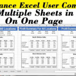 How To Print Multiple Sheets In Excel On One Page Inside How To Print Multiple Worksheets