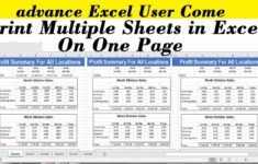How To Print Multiple Sheets In Excel On One Page inside How to Print Multiple Worksheets