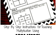 How To Teach Multiplication Using Area Model (Free Printable) regarding Free Printable Area Model Multiplication Worksheets