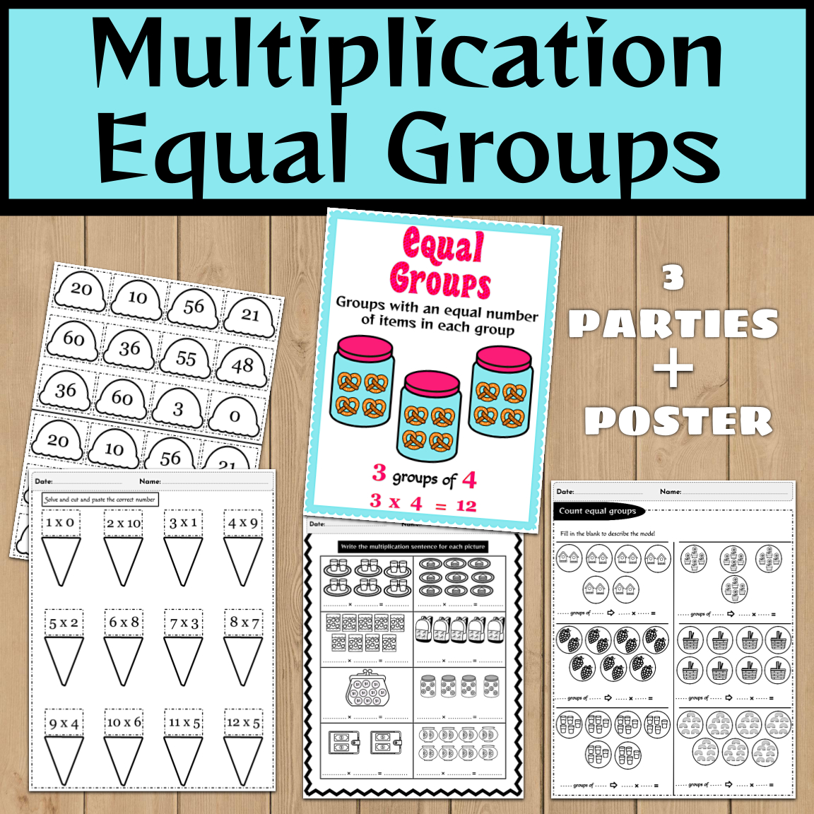 Introduction To Multiplication Worksheets - Multiplication Equal with Multiplication with Equal Groups Worksheets