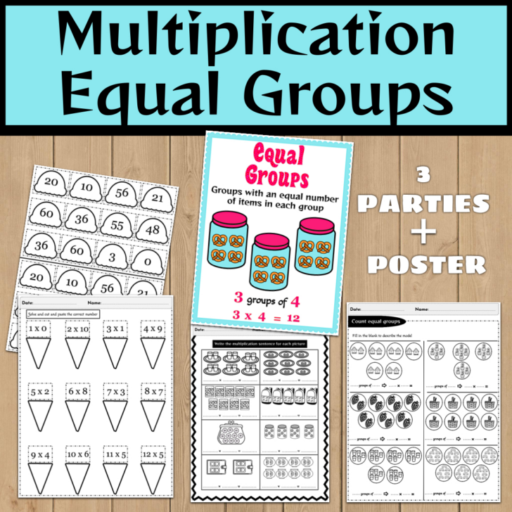 Groups of Multiplication Worksheets Groups of Multiplication Worksheets
