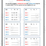 Inverse Operations Multiplication And Division Worksheet Pertaining To Solving Equations Using Multiplication And Division Worksheet