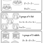 Kindergarten Repeated Addition Worksheet For Multiplication Repeated Addition Worksheet