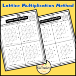 Lattice Method Multiplication : Multi Digit Worksheets | Teaching In Math Lattice Method Multiplication Worksheets