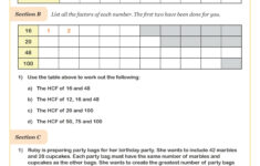 Lcm (Lowest Common Multiple) Worksheet | Key Stage 2 Pdf Number with Lowest Common Multiple And Highest Common Factor Worksheets
