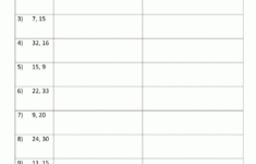 Least Common Multiple Worksheets Page throughout Highest Common Factor And Lowest Common Multiple Worksheet
