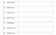 Least Common Multiple Worksheets Page with regard to Least Common Multiple Worksheets