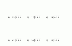 Long Division Worksheets For 5Th Grade throughout Long Division Multiplication Worksheets