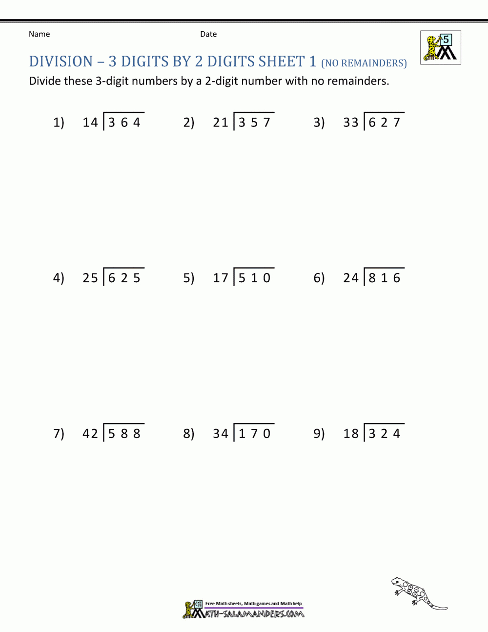 Long Division Worksheets For 5Th Grade throughout Long Division Multiplication Worksheets