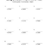 Long Division Worksheets & Problems (Free Printable Math Drills With Long Division Multiplication Worksheets
