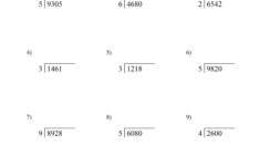 Long Division Worksheets &amp; Problems (Free Printable Math Drills with Long Division Multiplication Worksheets