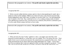 Main Idea Worksheet 1 | Reading Activity inside Main Idea Multiple Choice Worksheets