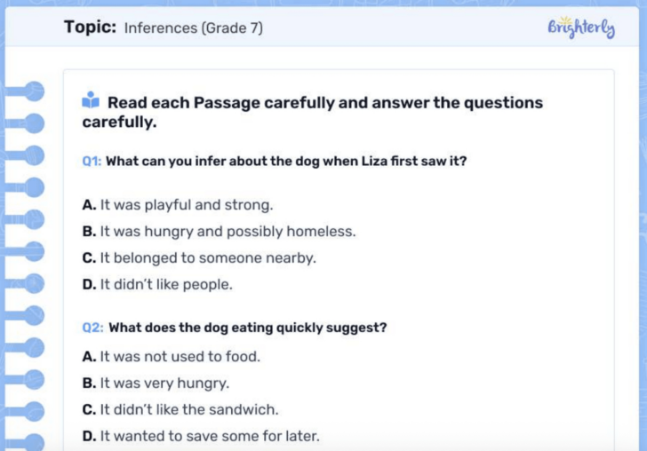 Making Inferences Multiple Choice Worksheets