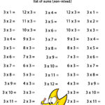Master Multiplication With Fun & Free Printable Times Table Worksheets For Free Printable Multiplication Table Worksheets
