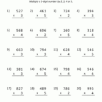 Math Multiplication Worksheets 4Th Grade Inside 4Th Grade Math Multiplication Worksheets