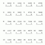 Math Multiplication Worksheets 4Th Grade Intended For Multiplication By 1 Digit Worksheets
