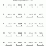 Math Multiplication Worksheets 4Th Grade Throughout 4th Grade Multiplication Worksheets Free Printable