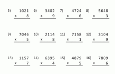 Math Multiplication Worksheets 4Th Grade within 4 Digit X 1 Digit Multiplication Worksheet