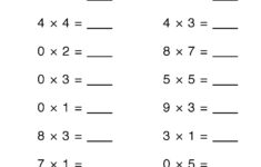 Math Worksheet Collection: Multiplying One-Digit Numbers | Media4Math inside Multiplication Worksheets 4&amp;#039;s