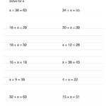 Math Worksheet Collection: Solving One Step Equations | Media4Math Throughout Multiplication And Division One Step Equations Worksheet