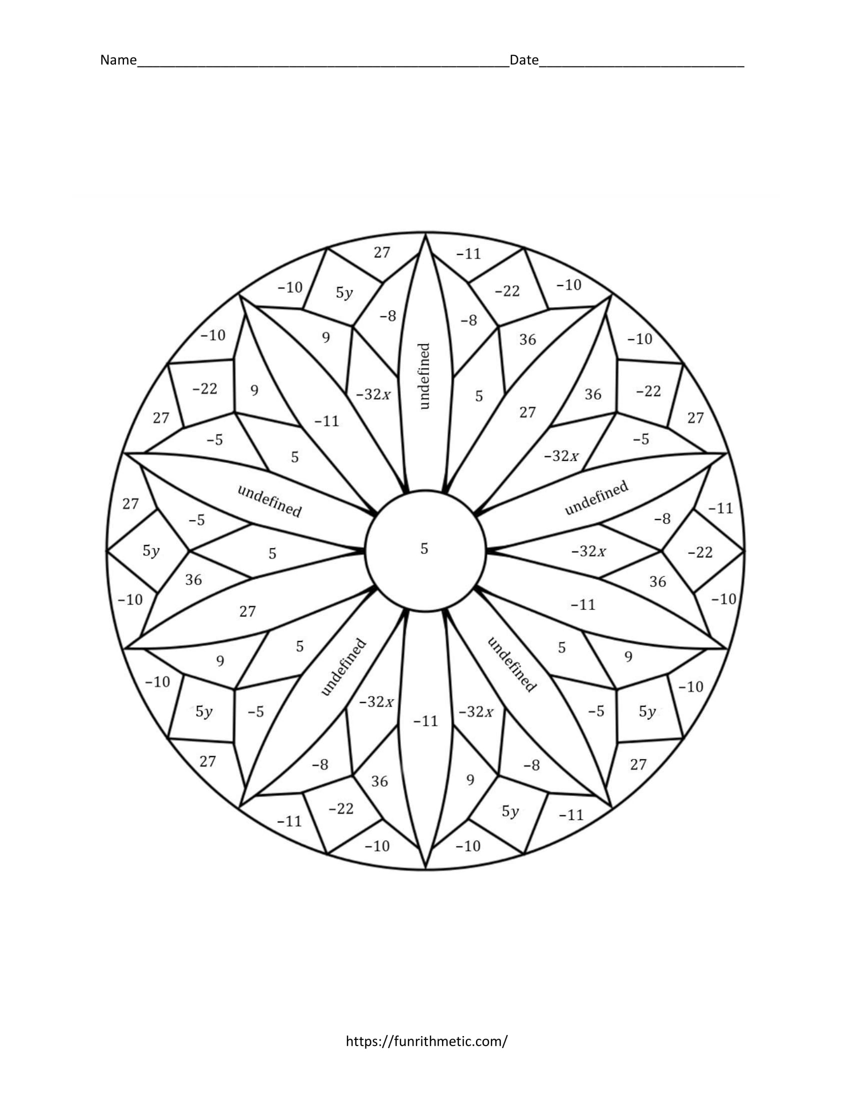 Matrix Multiplication Colornumber intended for Free Multiplication Color by Number Worksheets