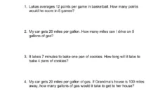 Mixed Multiplication And Division Word Problems #3 (Rates) Pages 1 with regard to Division And Multiplication Word Problems Worksheets