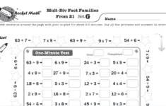 Mult-Division Fact Families From 21 Learning Track - Rocket Math intended for Division Multiplication Fact Families Worksheets
