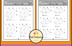 Multi Digit Multiplication Worksheets: Lattice Grid Multiplication pertaining to Math Lattice Method Multiplication Worksheets