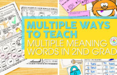 Multiple Ways To Teach Multiple Meaning Words In 2Nd Grade - Lucky regarding Multiple Meaning Words Worksheets 2Nd Grade