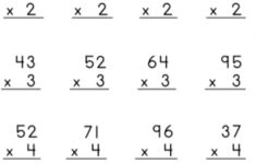 Multiplication 2 Digit1 Digit (With Regrouping) Worksheet within 2 Digit By 1 Multiplication Worksheets