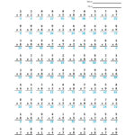 Multiplication 5 Minute Drill: 10 Math Worksheets With Answers Pertaining To Math Drills Com Multiplication Worksheets