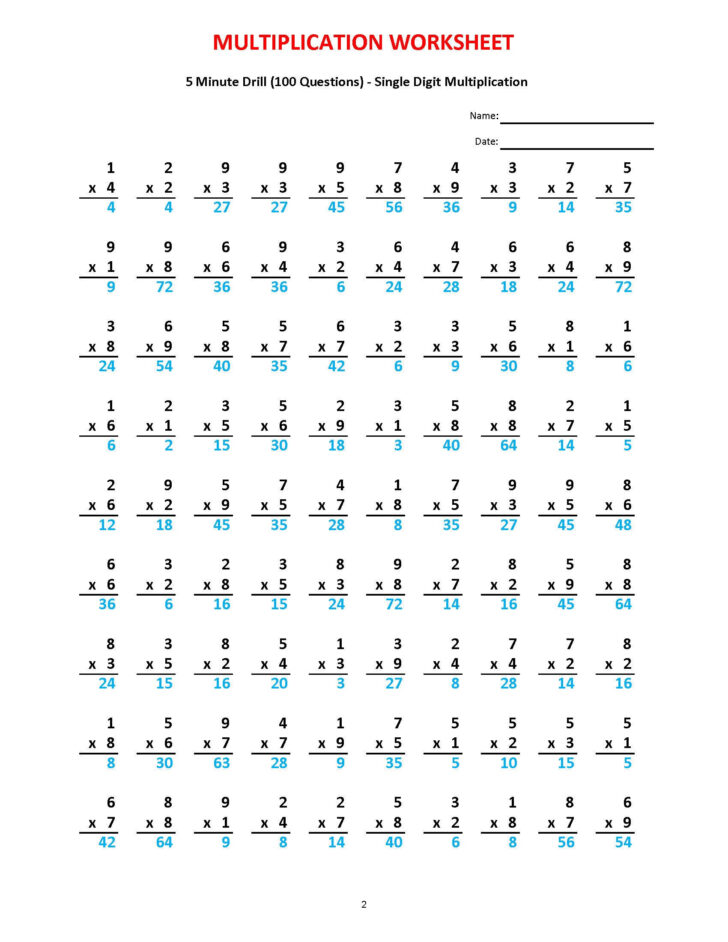 Math Drills Com Multiplication Worksheets Math Drills Com Multiplication Worksheets